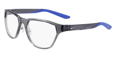 Nike 7400 034 Men's Glasses Clear Size 52 - Free Lenses - Blue Light Block Available In Gray