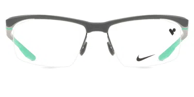 Nike 7402 034 Men's Glasses Grey Size 56 - Free Lenses - Blue Light Block Available In Gray