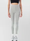Nike 7/8 Length High-waisted Stretch Leggings In Gray
