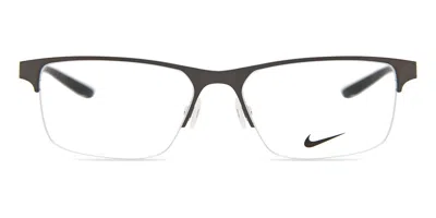 Nike 8045 N Men's Glasses, Gunmetal, Size 57 In Gray