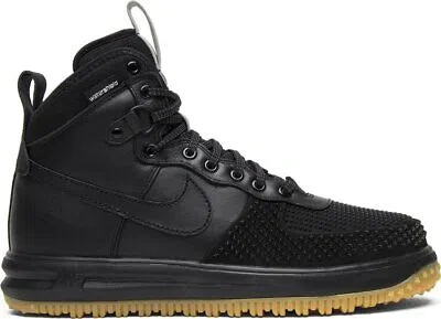 Pre-owned Nike Lunar Force 1 Duckboot 'black Gum' 805899-003 Ship Now In Black/black-metallic Silver-anthracite