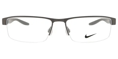 Nike 8137 075 Men's Glasses Grey Size 55 - Free Lenses - Blue Light Block Available
