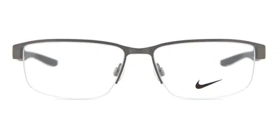 Nike 8138 N 071 Men's Glasses Grey Size 56 - Free Lenses - Blue Light Block Available