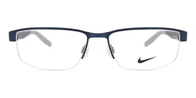 Nike 8138 N 405 Occhiali Da Vista Blu Per Uomo (solo Montatura) In Blue