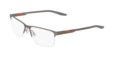 Nike 8144 070 Men's Glasses Gunmetal Size 53 - Free Lenses - Blue Light Block Available In Gray