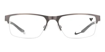 Nike 8159 N 070 Men's Glasses Gunmetal Size 57 - Free Lenses - Blue Light Block Available In Gray