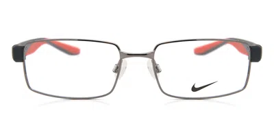 Nike 8171 060 Men's Glasses Grey Size 52 - Free Lenses - Blue Light Block Available In Gray