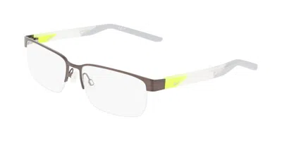 Nike 8184 070 Men's Glasses Gunmetal Size 58 - Free Lenses - Blue Light Block Available In Gray