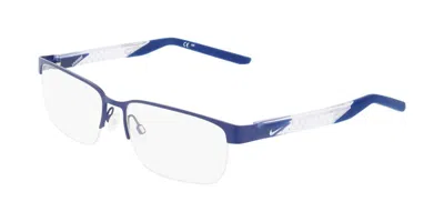 Nike 8184 412 Men's Glasses Blue Size 58 - Free Lenses - Blue Light Block Available