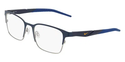 Nike 8185 410 Men's Glasses Blue Size 56 - Free Lenses - Blue Light Block Available