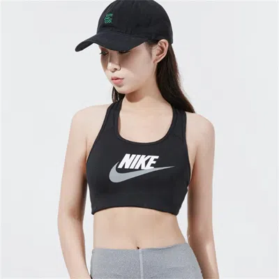 Nike 时尚女式运动内衣文胸健身训练训练跑步瑜伽胸衣 In Black