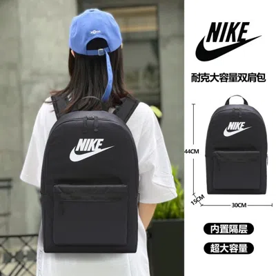 Nike 耐克双肩包男包女包大容量背包电脑包初中高中学生书包出行包 In Black