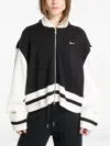 Nike 95 Zip-up Cardigan In Black