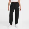 Nike Sportswear Phoenix Fleece Mid Rise Joggers In Black/sail