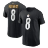 Nike Men's  Kenny Pickett Black Pittsburgh Steelers Player Name And Number T-shirt In Black