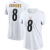 Nike Aaron Rodgers White Pittsburgh Steelers Name & Number T-shirt In White