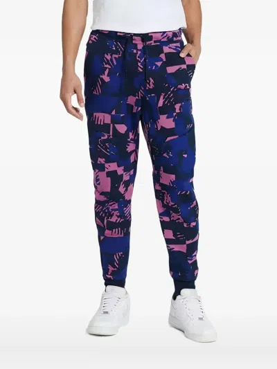 Nike Abstract-print Track Pants In Blue