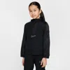 Nike Academy Big Kids' 1/2-zip Hooded Soccer Track Jacket In Black