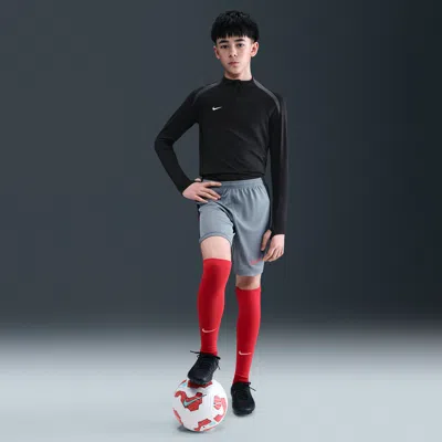 Nike Academy Big Kids' Dri-fit 7" Soccer Shorts In Gray