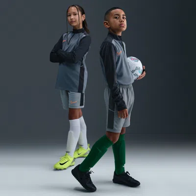 Nike Academy Big Kids' Dri-fit 7" Soccer Shorts In Gray