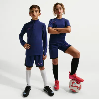 Nike Academy Big Kids' Dri-fit Soccer Knit Shorts In Blue