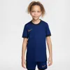 Nike Academy Big Kids' Dri-fit Soccer Top In Blue