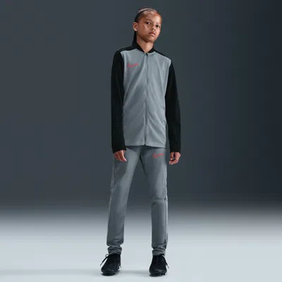 Nike Academy Big Kids' Dri-fit Soccer Tracksuit In Gray