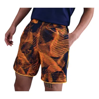 NIKE NIKE ACADEMY+ DRI-FIT SOCCER SHORTS 'LASER ORANGE BLUE VOID'