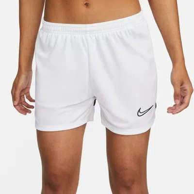 Nike Academy Shorts Women's White Elastic Waist Flat Front Active Srt432
