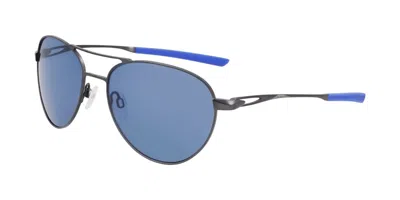 Nike Ace Driver I Pl Ev24043 Polarized 993 Men's Sunglasses Gunmetal Size 59 In Blue