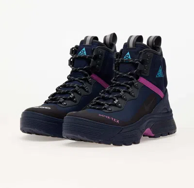 Pre-owned Nike Acg Air Zoom Gaiadome Gore-tex Obsidian Pink Dd2858-401 Outdoor Shoes Boots In Obsidian/ Teal Nebula-anthracite