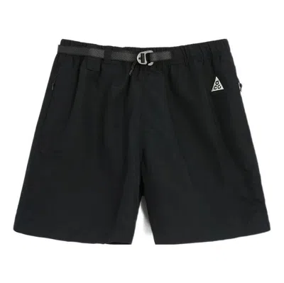 Nike Acg Alphabet Solid Color Breathable Casual Shorts Black