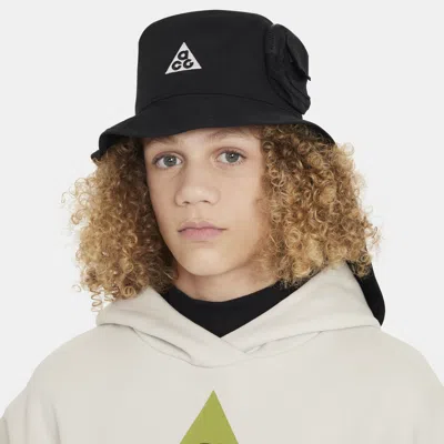 Nike Acg Apex Kids' Bucket Hat In Black