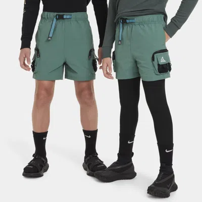 Nike Acg Big Kids' Cargo Shorts In Green