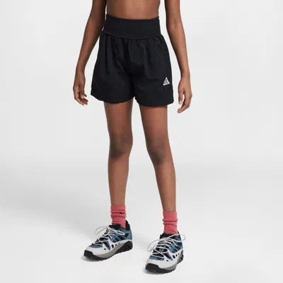 Nike Acg Big Kids' (girls') Hiking Shorts In Black