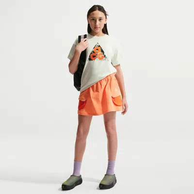 Nike Acg Big Kids' (girls') Skort In Orange