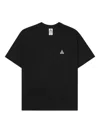 Nike Embroidered Cotton-jersey T-shirt In Black