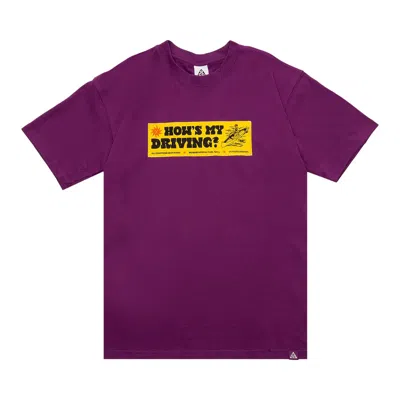 Pre-owned Nike Acg Canoe Sticker Tee 'purple' | Men's Size Xl