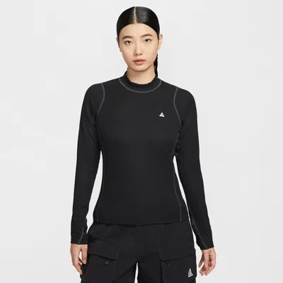 Nike Acg "chinati" Women's Dri-fit Adv Long-sleeve Base Layer In Black