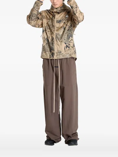 NIKE ACG "CINDER CONE" FLORAL-PRINT HOODED JACKET