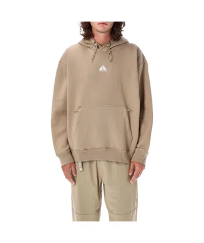 Nike Acg Cotton-blend Hoodie In Nude