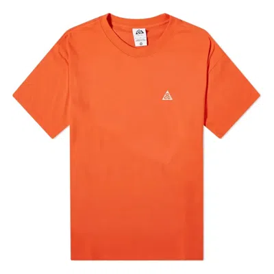 Nike Acg Solar Chase Trail Running T-shirt In Orange
