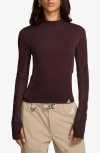 Nike Acg Delta River Dri-fit Adv Long Sleeve Top In Burgundy Crush/beyond Pink