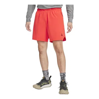 Nike Acg Df New Suns Shorts 'orange Red' In Pink
