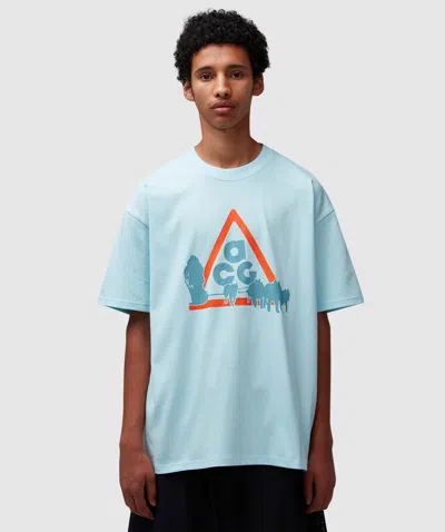 Nike Acg Dog Sled T-shirt In Glacier Blue