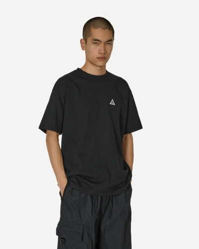 Nike Acg Logo-embroidered T-shirt In Black