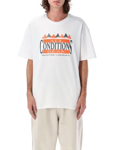 Nike Acg Short Sleeve Crew Neck Graphic T-shirt In White