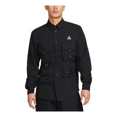 Nike Acg Dri-fit Uv Devastation Trail Jacket Asia Sizing 'black' In Blue