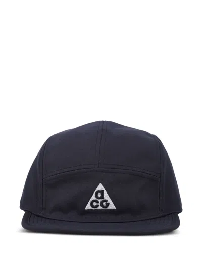 Nike Acg Fly Logo-embroidered Cap In Blue