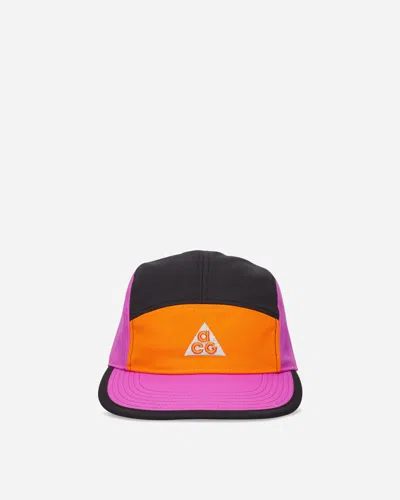 Nike Acg Fly Unstructured Cap Safety Orange / Vivid Purple / Black In Multi